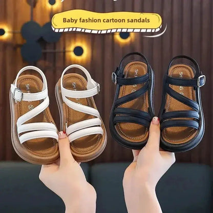 Baby Girls Sandals Summer Casual Children Sandals Girls Flat Shoes Fashion Casual Non Slip Kids Beach Shoes sandalias de mujer by All Mart Bristol Ltd