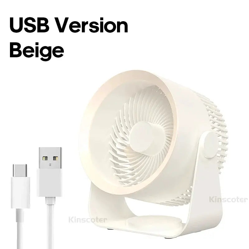 Cordless Electric Fan 4000mah Wireless Portable Air Circulator Fan Desktop Wall Ceiling Air Cooling Cooler Quiet Ventilator by All Mart Bristol Ltd