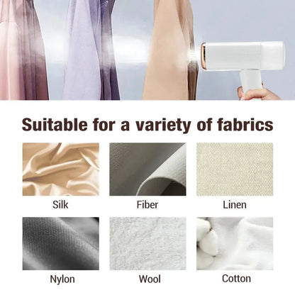 HOMEFISH Garment Steamers 130ml Handheld Fabric Steamer Fast-Heat 1000W Iron Steam Cleaner for Home Travelling Portable by All Mart Bristol Ltd