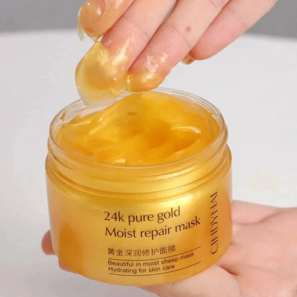 120G 24K Golden Face Cream Collagen Moisturizer Moisturizing Cream Sleeping Mask Firming Nourishing Hydrating Face Skin Care by All Mart Bristol Ltd