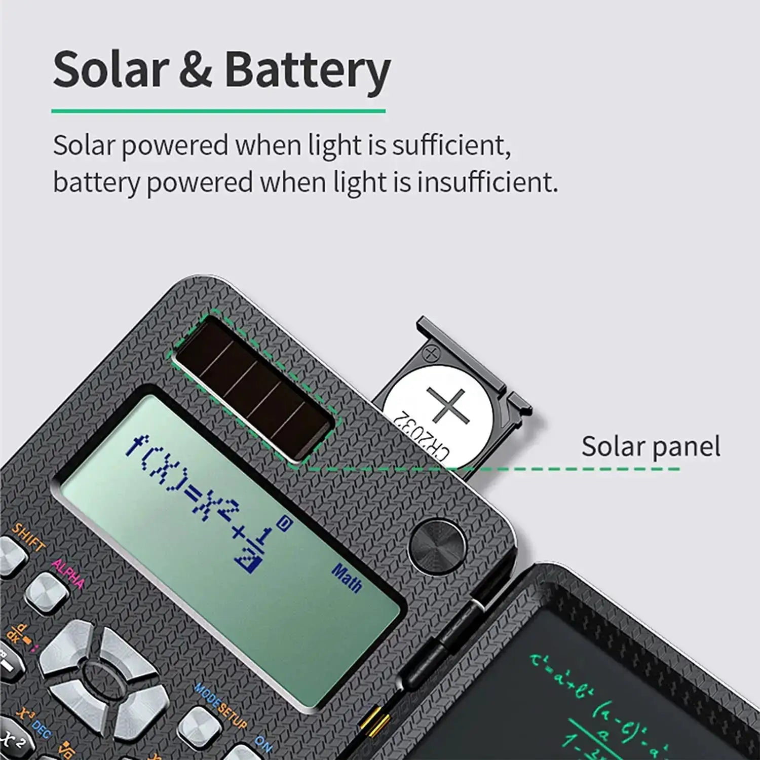 Solar Scientific Calculator with LCD Notepad 417 Functions Professional Portable Foldable Calculator for Students Upgraded 991ES by All Mart Bristol Ltd
