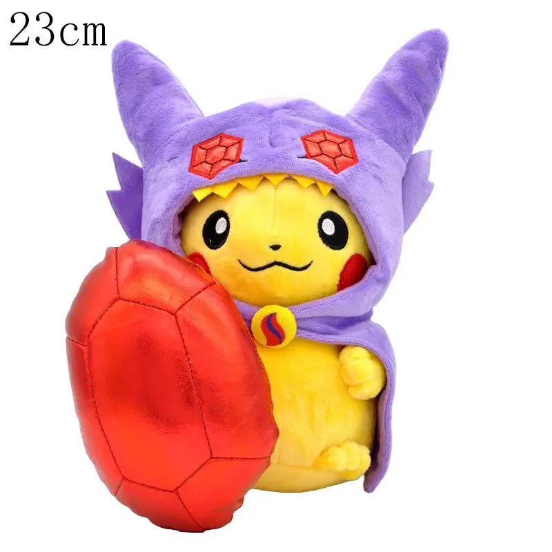 Cos Eevee Pikachu Cosplay Plush Toy Charizard Peluche Snorlax Garchomp Tyranitar Hydreigon Stuffed Animal Doll Plushies Toy Gift by All Mart Bristol Ltd