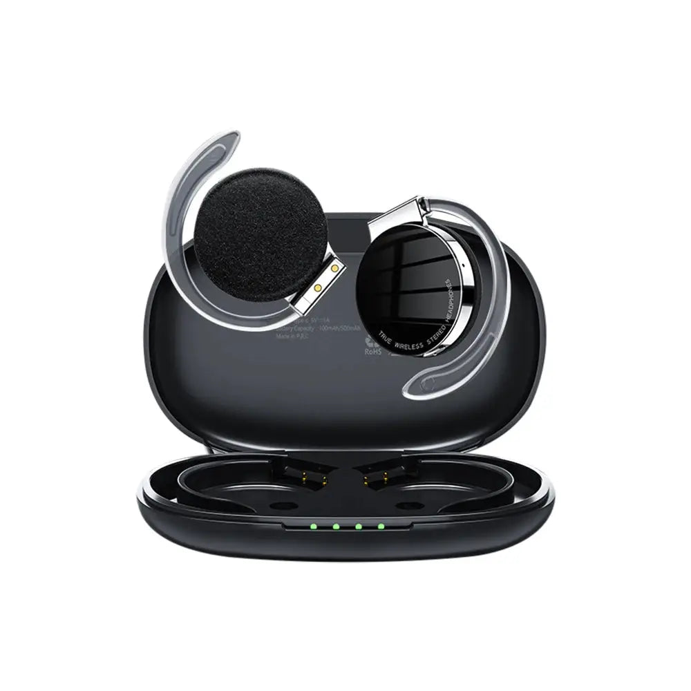 F2 TWS Bluetooth Earphones with Microphone Earhook Running Sports Call Headset LED Display HiFi Stereo Music Wireless Headphones by All Mart Bristol Ltd