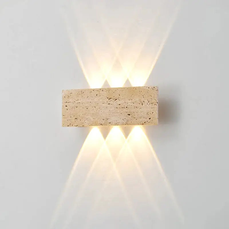 Wabi-sabi LED Wall Lamp Garden Light Stone IP65 Outdoor Waterproof Bedside Retro Sconces Lighting Fixture Home Decoration Indoor by All Mart Bristol Ltd