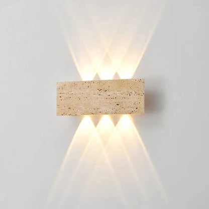 Wabi-sabi LED Wall Lamp Garden Light Stone IP65 Outdoor Waterproof Bedside Retro Sconces Lighting Fixture Home Decoration Indoor by All Mart Bristol Ltd