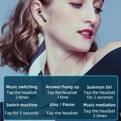 S20 Bluetooth Earphone Headphones Mirror Wireless Stereo Headset 5.3 with Digital DisplayTouch Control Sports Earbuds for Gaming by All Mart Bristol Ltd