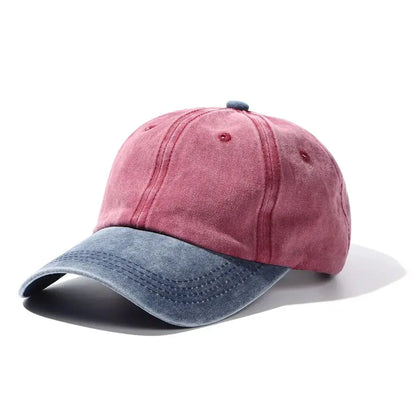 Fashion WASHED DENIM Baseball Cap Men Women Distressed Faded Caps Sunscreen Hats Adjustable Baseball Hats Outdoor Sports Hats by All Mart Bristol Ltd