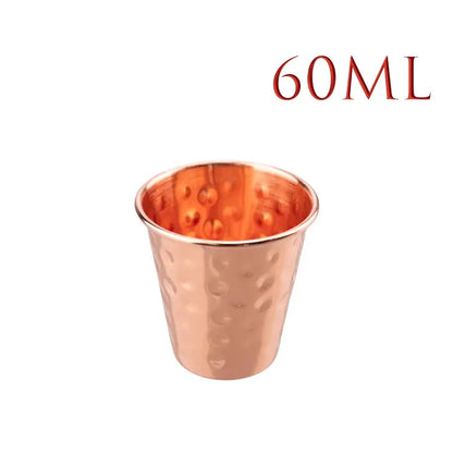 New 100% Copper Cups Pure Solid Moscow Mule PURE Copper Mugs-Shaped 2oz Cocktail Cups Beer Cup Milk Mug Drinkware by All Mart Bristol Ltd