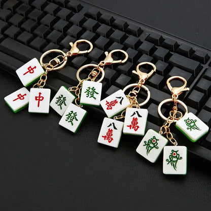 luxury keychains China Mahjong Car Keychain Key ring accessories keychains for women's keys by All Mart Bristol Ltd