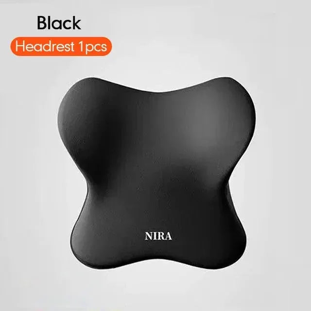 Memory Foam Car Universal Headrest Lumbar Cushion Back Cushion Lumbar Pillow Car Comfort Neck Pillow Car General Accessories by All Mart Bristol Ltd