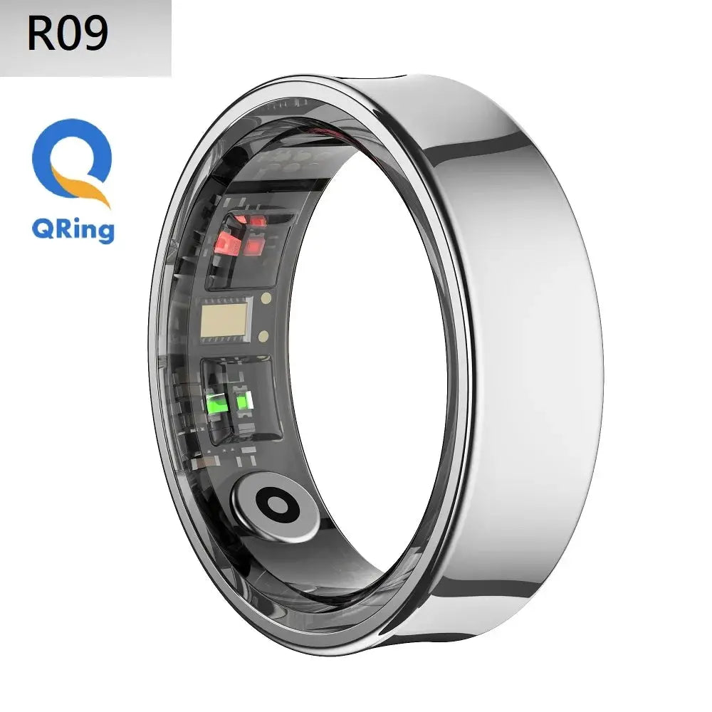 R09 Rings Women's Men Couple Health Monitor Steps Qring APP Smartring Electronics Devices Waterproof Remote Control Android Ios by All Mart Bristol Ltd
