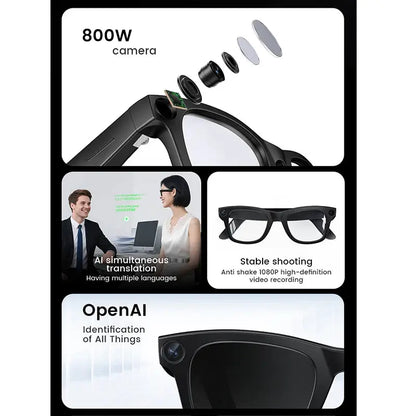 2026 Smart Glasses HD Photo Video OpenAI Record Translation Touch Photochromic Lenses Bluetooth Call Music Multifunction Glasses by All Mart Bristol Ltd