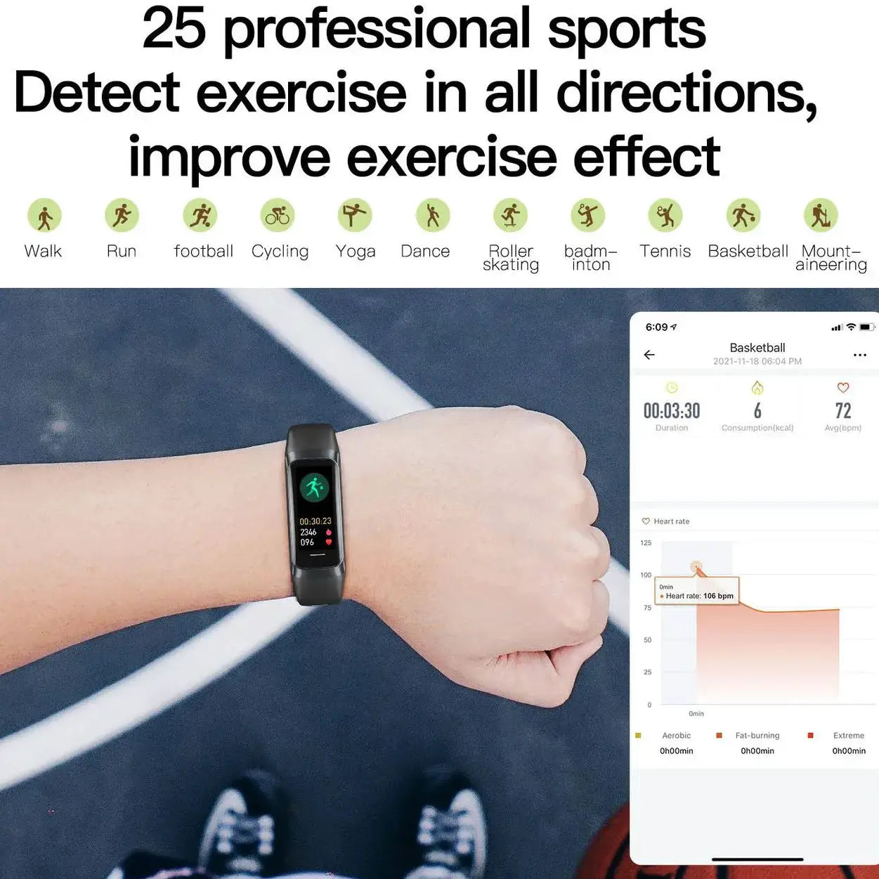 XIAOMI Amoled Smart Watch Smartwatch Band Women Heart Rate Blood Wartch Waterproof Connected Smart Bracelet Sport Tracker by All Mart Bristol Ltd