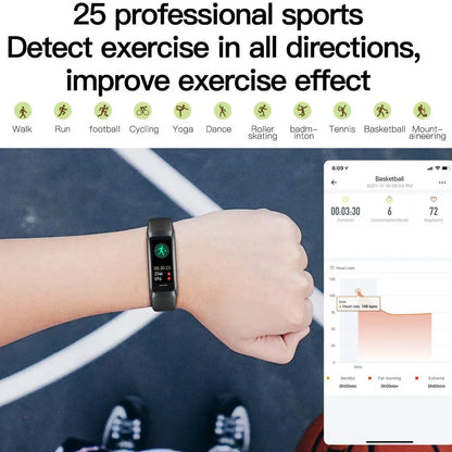 XIAOMI Amoled Smart Watch Smartwatch Band Women Heart Rate Blood Wartch Waterproof Connected Smart Bracelet Sport Tracker by All Mart Bristol Ltd