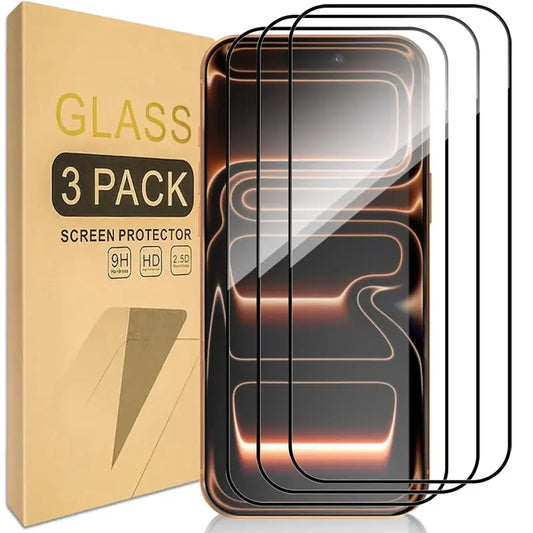 1-3Pcs HD Clear Glass Screen Protector for iPhone 16 17 Pro Max Tempered Glass Protection for iPhone 17/17Pro/17ProMax/17Air by All Mart Bristol Ltd