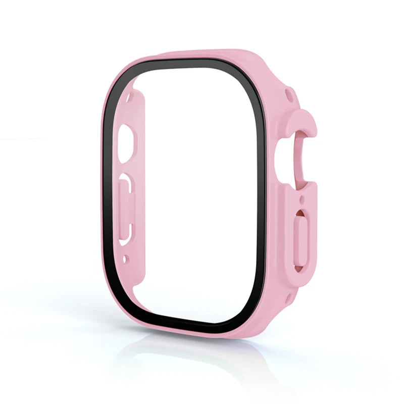 Glass+case For Apple Watch Ultra 49mm PC Bumper+Screen Protector Tempered luxury box Cover for apple watch ultra 2 Accessories by All Mart Bristol Ltd