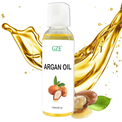 GZE Organic Moroccan Argan Oil Pure Cold Pressed Virgin Premium Grade Moisturizer for Dry, Damaged Skin, Hair, Face, Body, Scalp by All Mart Bristol Ltd