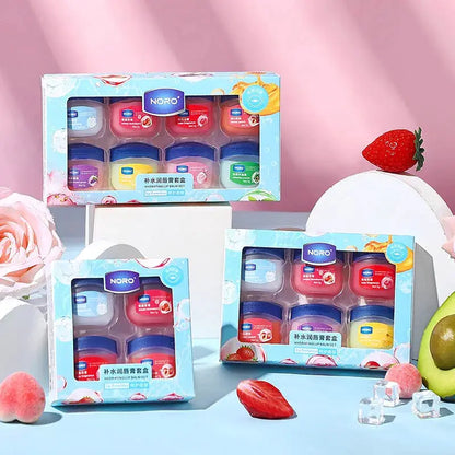 4/6/8pcs Fruit Series Lip Balm Set Moisturizing Hydrating Non-sticky Anti-Cracked Lip Mask Lip Balm for Lips Care by All Mart Bristol Ltd