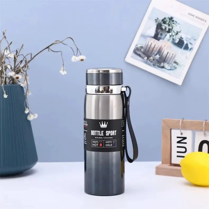 1000ml Thermal Water Bottle Thermos Vacuum Flask Double Stainless Steel Coffee Tea Insulated Cup Leakage-proof for Office by All Mart Bristol Ltd