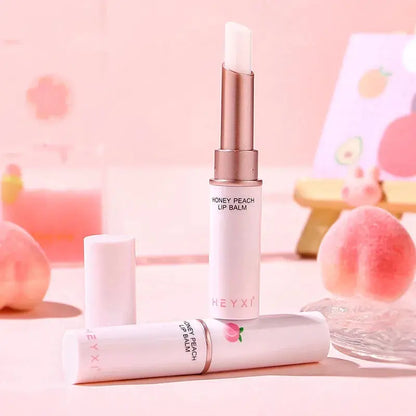 Honey Peach Lip Balm Color Change Lipstick Lips Plumper Moisturizing Hydrating Nourishing Beauty Lips Skin Carae Cosmetics by All Mart Bristol Ltd