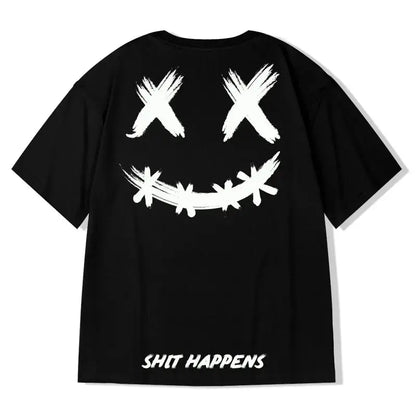 HMZ 2024 T Shirt Streetwear Men Oversized Hip Hop T-Shirt Print Harajuku Tshirt Summer Short Sleeve Cotton Loose Tops Tees Men by All Mart Bristol Ltd