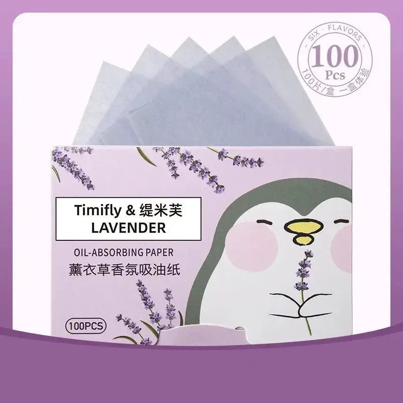 100 Pcs Portable Facial Absorbent Paper Oil Control Wipes Green Tea Sheet Oily Face Blotting Matting Tissue Makeup Facial Clean by All Mart Bristol Ltd