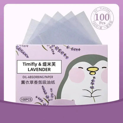100 Pcs Portable Facial Absorbent Paper Oil Control Wipes Green Tea Sheet Oily Face Blotting Matting Tissue Makeup Facial Clean by All Mart Bristol Ltd