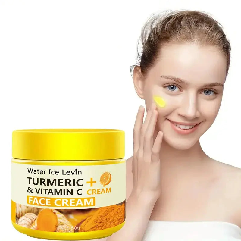 Turmeric Vitamin C Anti-Aging Cream Moisturizing Anti-Wrinkle Collagen Hyaluronic Acid Cream Skin Care Cosmetics 50g by All Mart Bristol Ltd