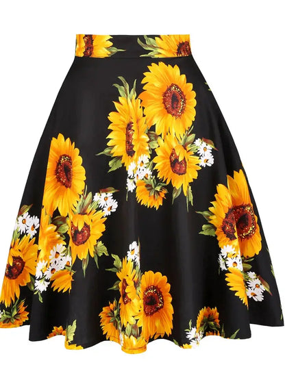 2025 Summer Midi Skirt Runway Vintage Rockabilly Sundress Red Womens Sexy Pinup 50S Cotton Polka Dot Pattern Skater Streetwear by All Mart Bristol Ltd