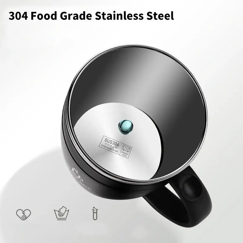304 Stainless Steel Coffee Cup Mug With Lid Insulated Coffee Mug Double Wall Coffee Tumbler With Handle Heat-resistant Drinkware by All Mart Bristol Ltd