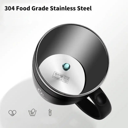 304 Stainless Steel Coffee Cup Mug With Lid Insulated Coffee Mug Double Wall Coffee Tumbler With Handle Heat-resistant Drinkware by All Mart Bristol Ltd
