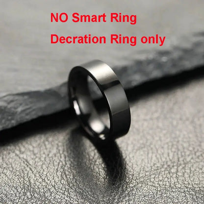 New ECG Smart Ring Men Women Charging Box Body temperature Blood pressure Health Monitor 5ATM Waterproof Remote Control Rings by All Mart Bristol Ltd