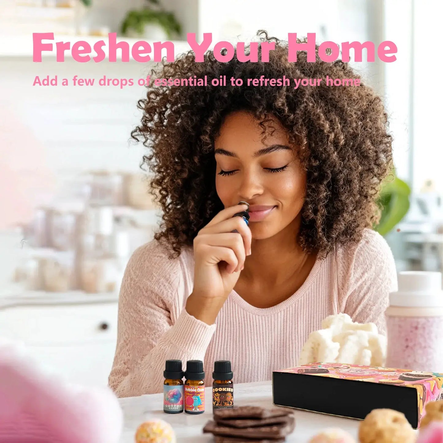 6PC/1PC 10ML Delicious Essential Oils Skincare Women Perfume Chocolate Cookies Lollipop Taro Cotton Candy Bubble Gum Sweet Gift by All Mart Bristol Ltd