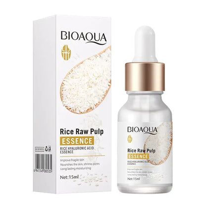 BIOAQUA Rice Face Essence Moisturizing refreshing Hyaluronic Acid facial Serum oil control Shrink Pores Repairs SkinCare product by All Mart Bristol Ltd