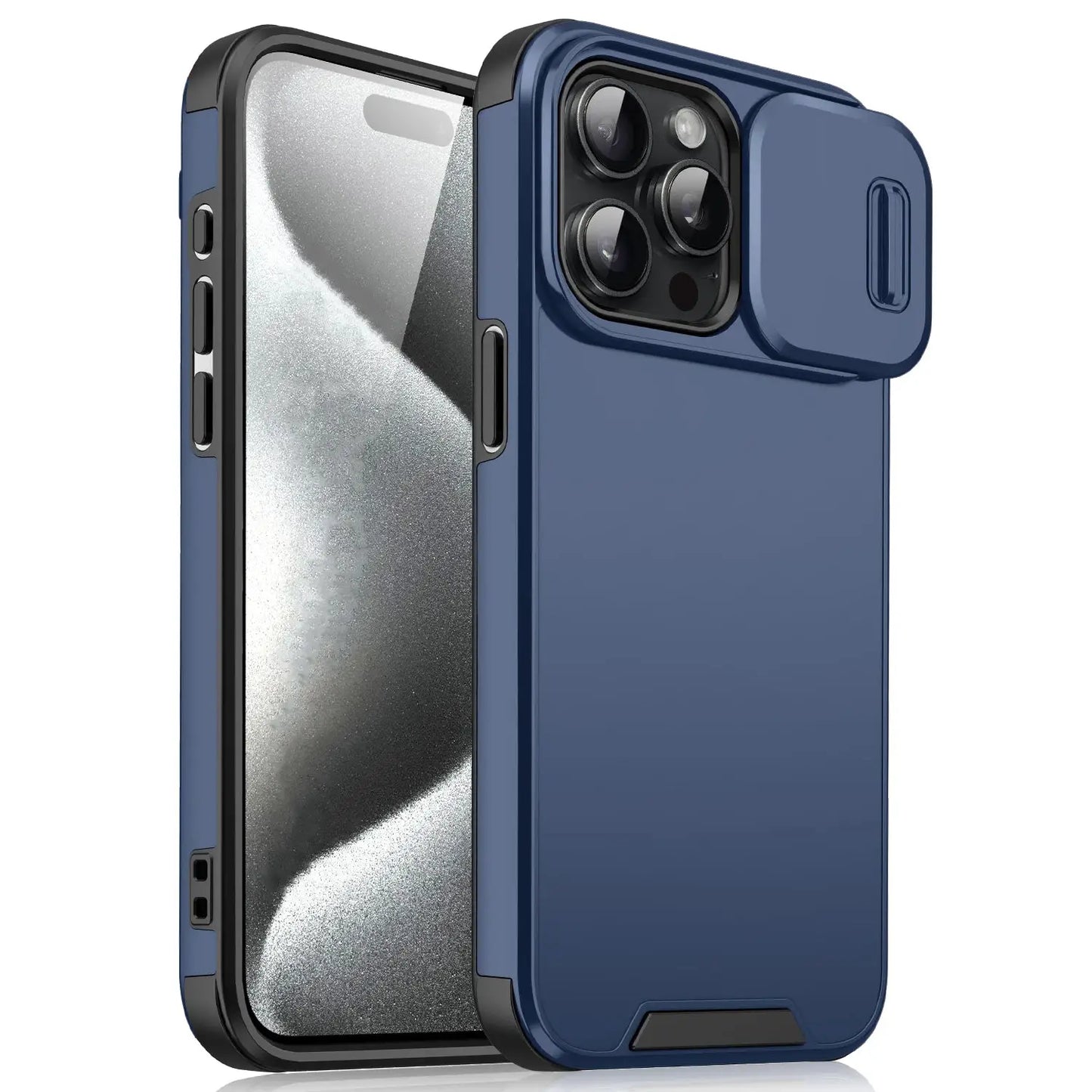 Shockproof Case For iPhone 15 14 13 12 11 16 17 Pro Max 15 Plus 16E Cover Slide Camera Protective Cases For iPhone 17 Air 17Pro by All Mart Bristol Ltd
