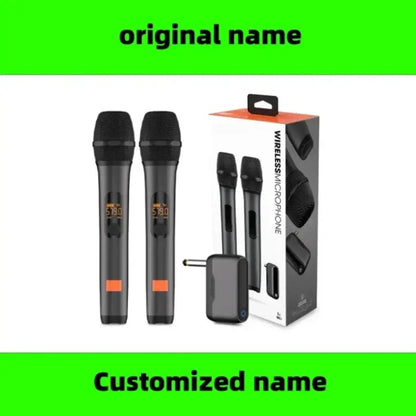 Professional 2 Channel For JBL PartyBox DJ UHF digital Wireless Handheld Microphone System with rechargeable TWO microphone by All Mart Bristol Ltd