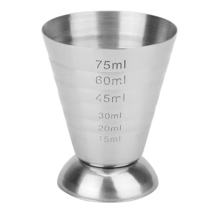 Bar Mixed Drink Accessories Measure Cup Bar Cocktail Shaker Jigger Cocktail Tools Stainless Steel 75ML Gadgets by All Mart Bristol Ltd
