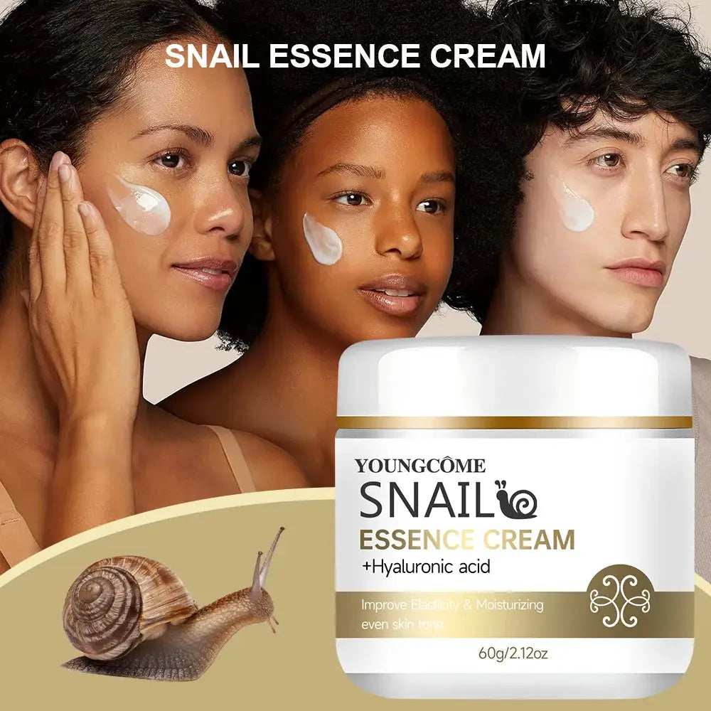 2pcs Snail essence cream with hyaluronic acid,Retinol Moisturizing Firming Lightening Repairing Smooth Skincare Whitening Creams by All Mart Bristol Ltd