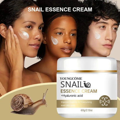 2pcs Snail essence cream with hyaluronic acid,Retinol Moisturizing Firming Lightening Repairing Smooth Skincare Whitening Creams by All Mart Bristol Ltd