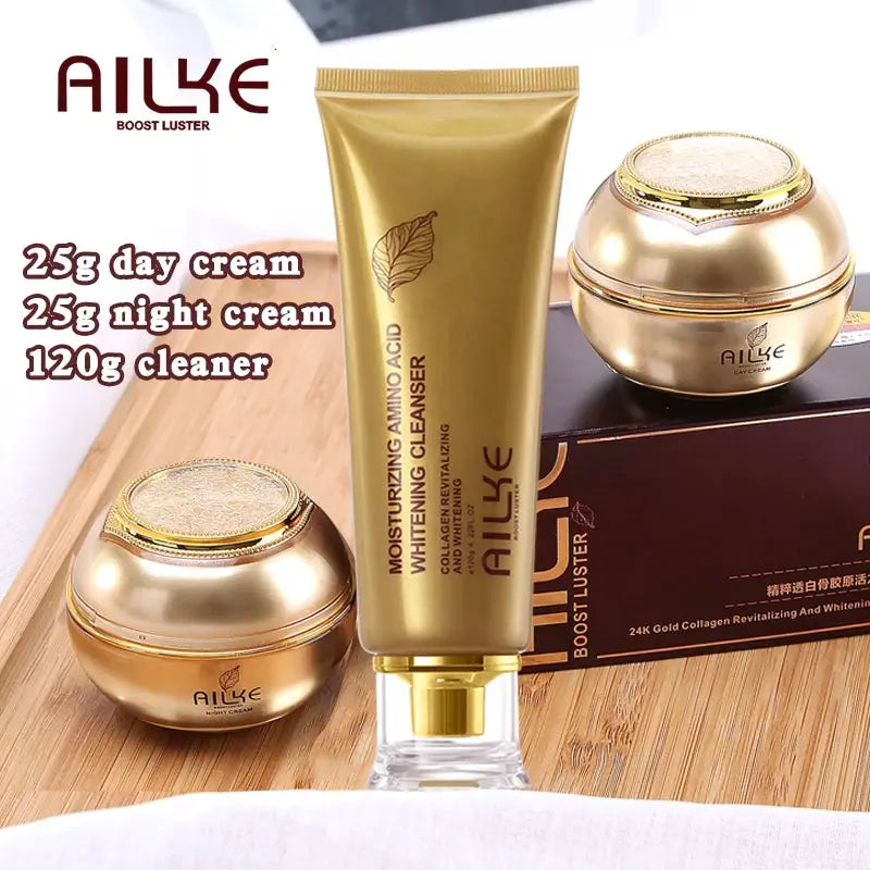AILKE Whitening Skin Care Set, Reduce Wrinkles, Dark Spots, Even Skin Tone, Women Beauty Cosmetics for All Skin Types by All Mart Bristol Ltd