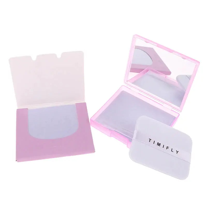 Oil Blotting Sheets With Makeup Puff 100pcs Matting Face Wipes Oil Control Paper Oil-absorbing Cleaning Makeup Tools Skin Care by All Mart Bristol Ltd