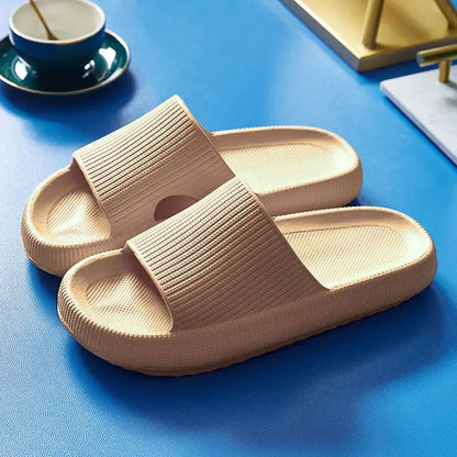 Women Thick Platform Cloud Slippers Indoor Home Eva Soft Sole Pillow Slides Sandals Woman 2025 Summer Non Slip Beach Flip Flops by All Mart Bristol Ltd