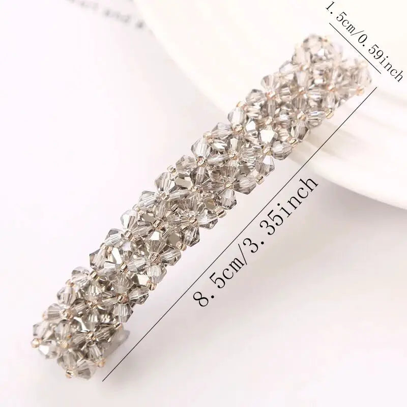 New Korean Elegant Hairpins Hairgrips Crystal Rhinestone Barrettes Hair Clips For Women Girls Hair Accessories by All Mart Bristol Ltd