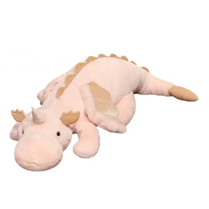 Giant Soft Plush Toy Little Snow Dragon Plush Toy White Dinosaur Stuffed Animal Toy Soft Doll Toys Birthday Gift for Children by All Mart Bristol Ltd