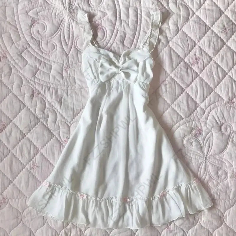 Grunge Punk Gothic Fairycore Emo Girls Dress Sexy Slim Lace Chic Fashion Aesthetic Women's Dresses Harajuku Retro Y2K Streetwear by All Mart Bristol Ltd