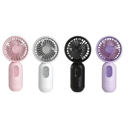 Mini portable fan, handheld small fan, USB charging, 3-speed handheld fan suitable for office, outdoor travel, and camping by All Mart Bristol Ltd
