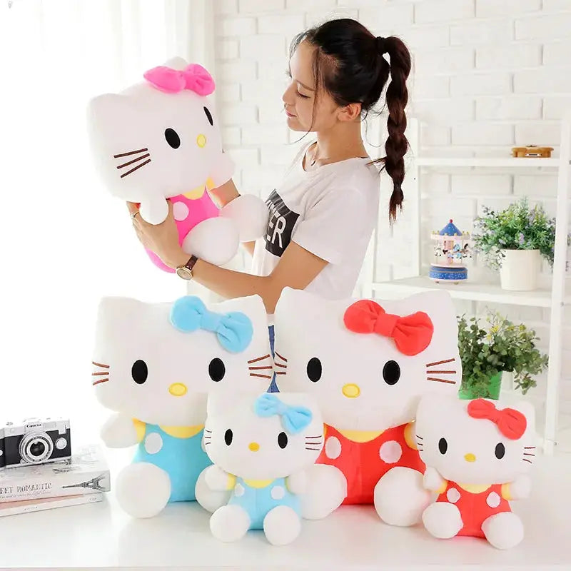 Big Size Sanrio Plush Hello Kitty Plush Room Decor Plushies Kawaii Dolls Hello Kitty Stuffed Animal Toy Ragdoll Home Xmas Gift by All Mart Bristol Ltd