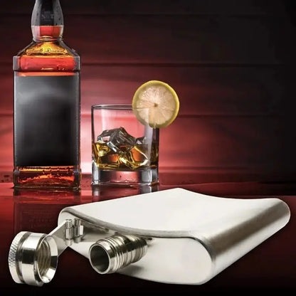 New 10-1oz Stainless Steel Hip Flask Wine Whisky Pot Bottle For Men Portable Drinker Alcohol Container Pocket Wine Bottle Gifts by All Mart Bristol Ltd