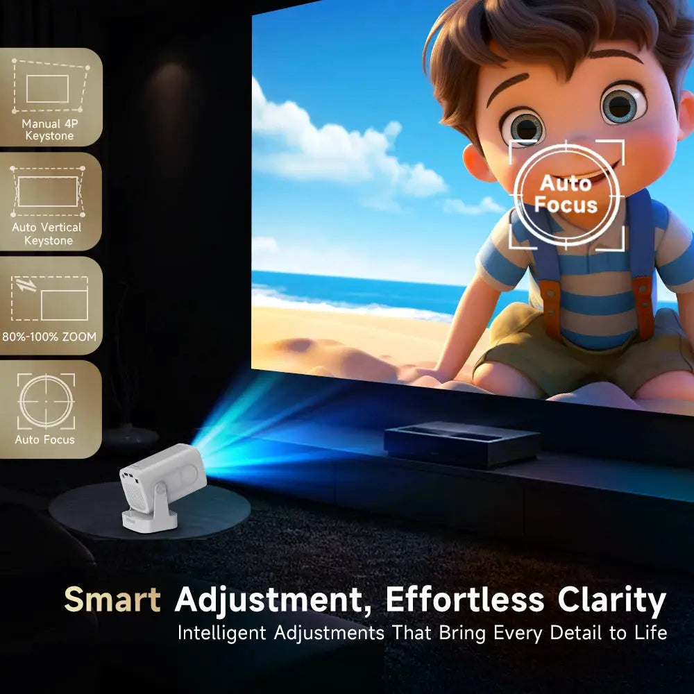 Magcubic HY310 Projector Auto Focus 4K Native 1080P 330ANSI Android11 5W Speaker Air Mouse Voice Assistant Upgrated HY300 by All Mart Bristol Ltd