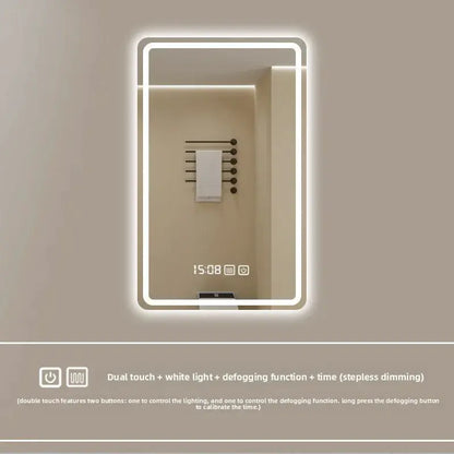 New Smart Mirror Wall Hanging LED High Definition Induction Anti-fog Bathroom Mirror Touch Screen 23.5 * 15.5 Inches Vanity by All Mart Bristol Ltd